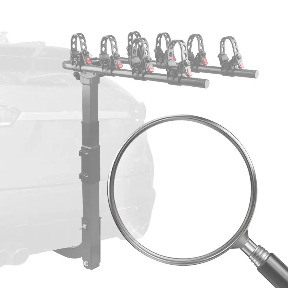 

Hitch Mount Bike Rack Foldable Bike Carrier Rack Bicycle Carrier for Cars Trucks SUVs and Minivans