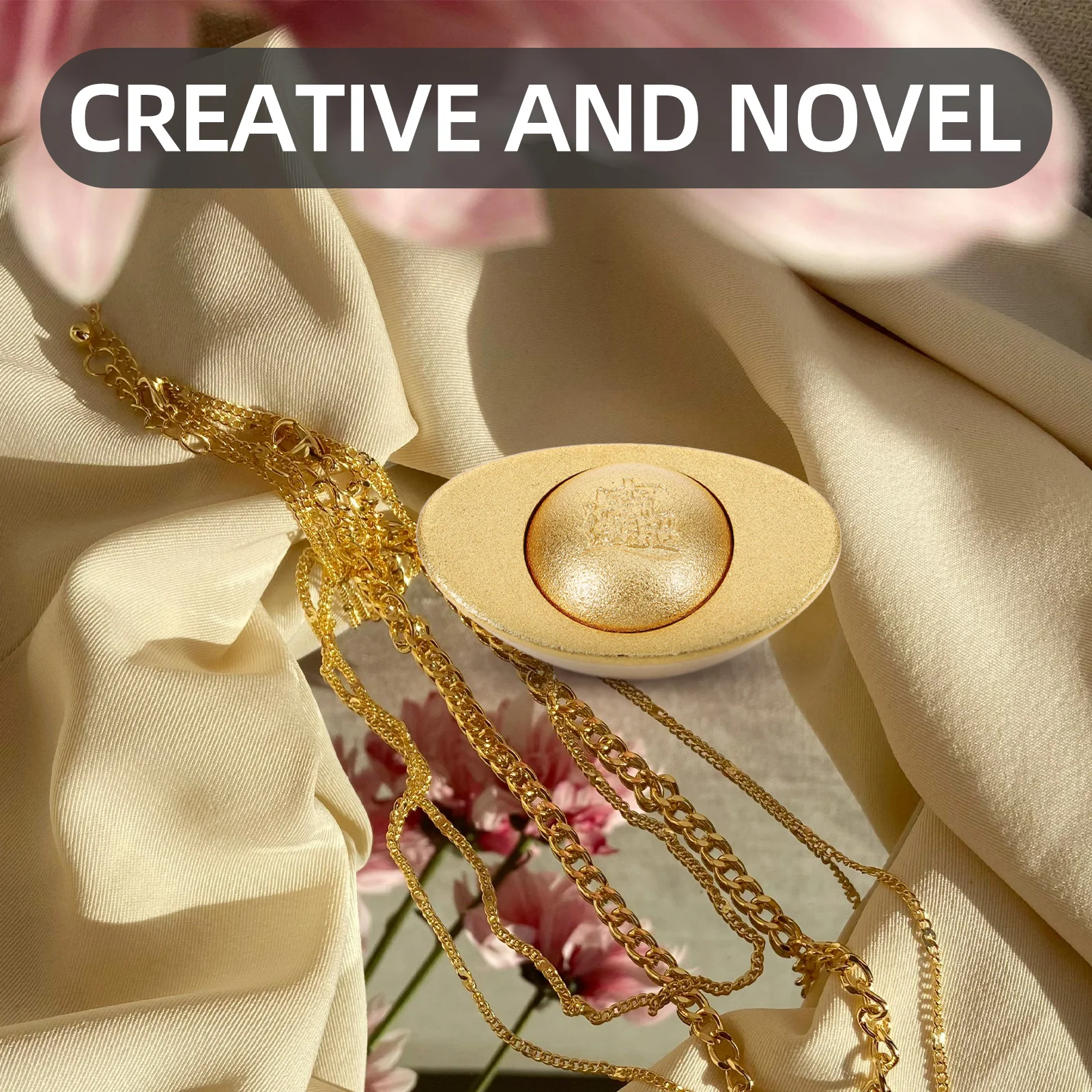 

Gold Ingot Decor Copper Exquisite Gold Ingot Desktop Ornament Stable Cornucopia Decoration Desk Ornaments