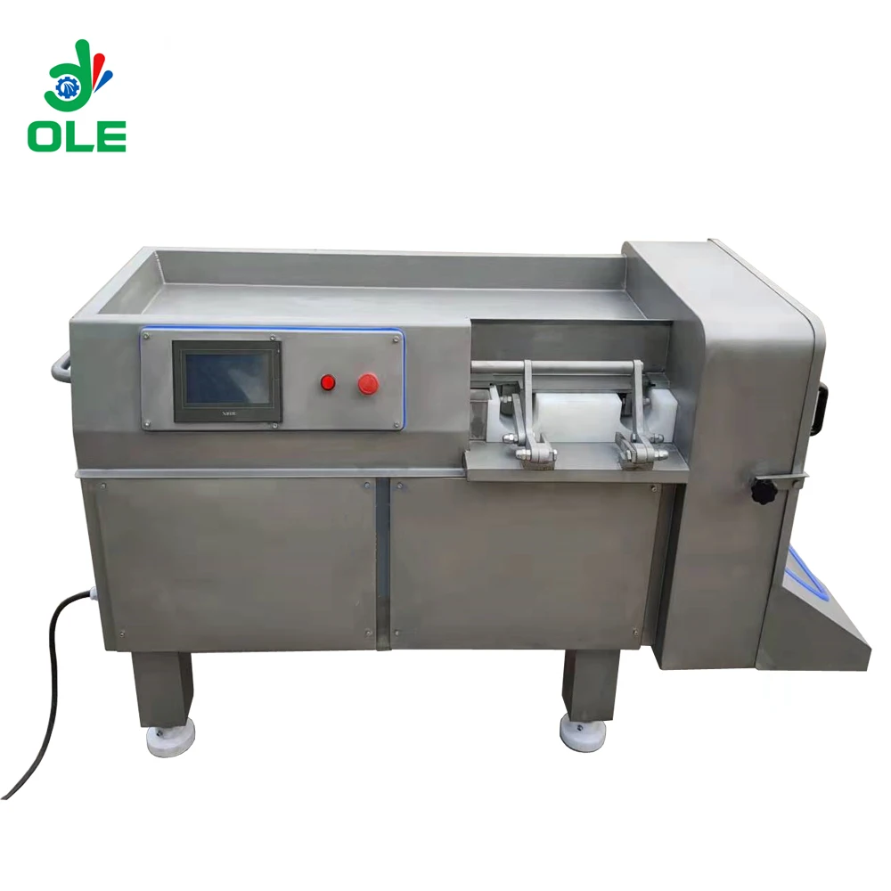 ماكينة تقطيع مكعبات لحم البقر 500-600 كجم/ساعة ماكينة تقطيع مكعبات اللحوم الهيدروليكية