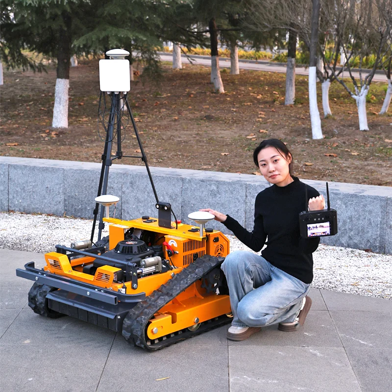 Customized  Factory Is Selling a Popular Model GPS Remote-controlled Robotic Lawn Mower for Farms,
