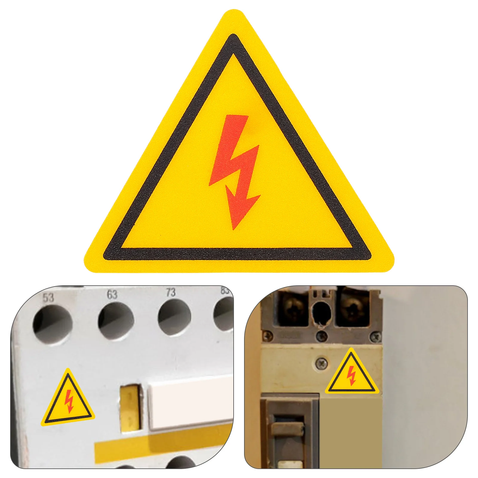 2 Pcs Logo Sticker High Voltage Warning Labels Electric Stickers Electrical