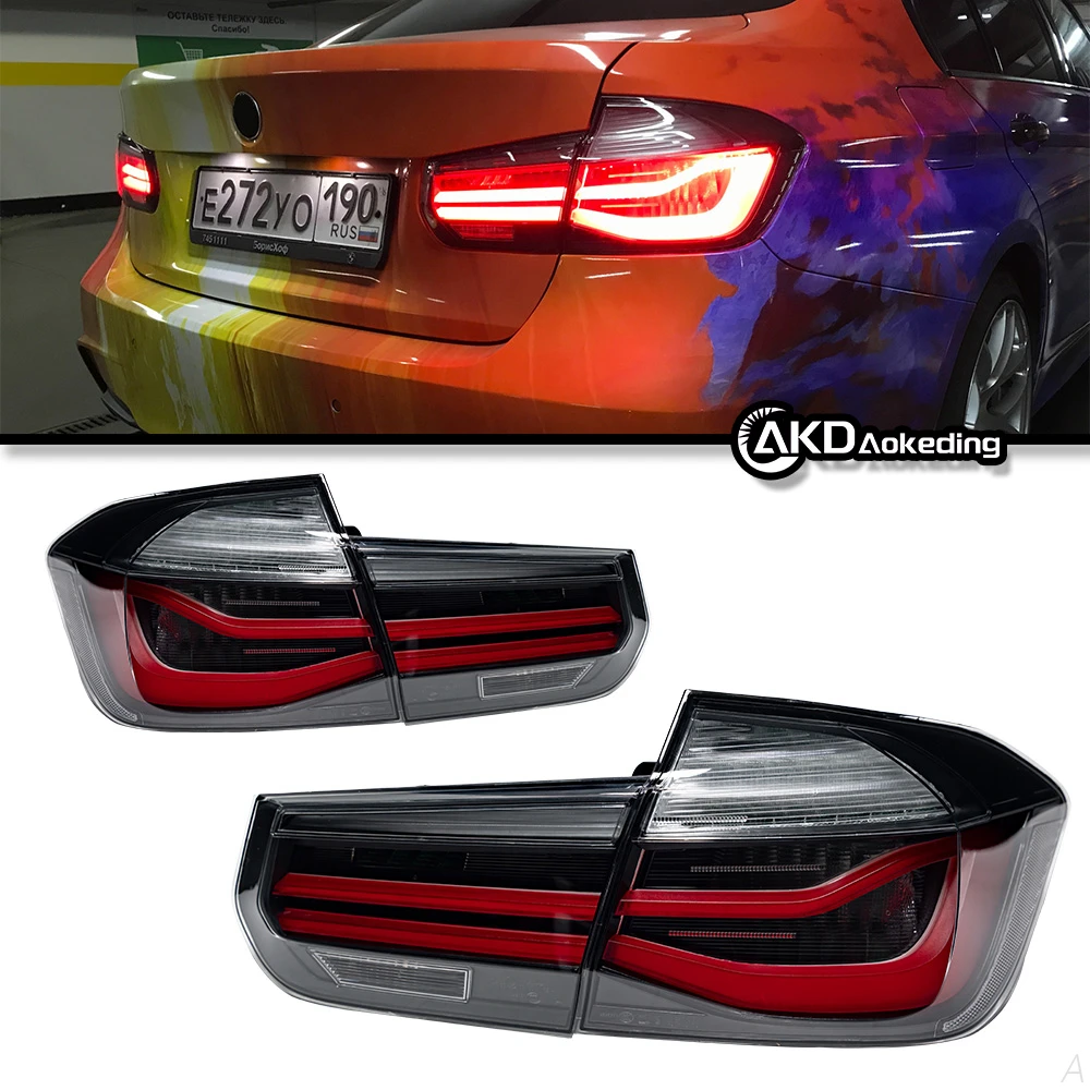 

Suitable for BMW 3 Series F30 F35 tail light assembly 320 modified MP blackened LED water steering LCI tail light