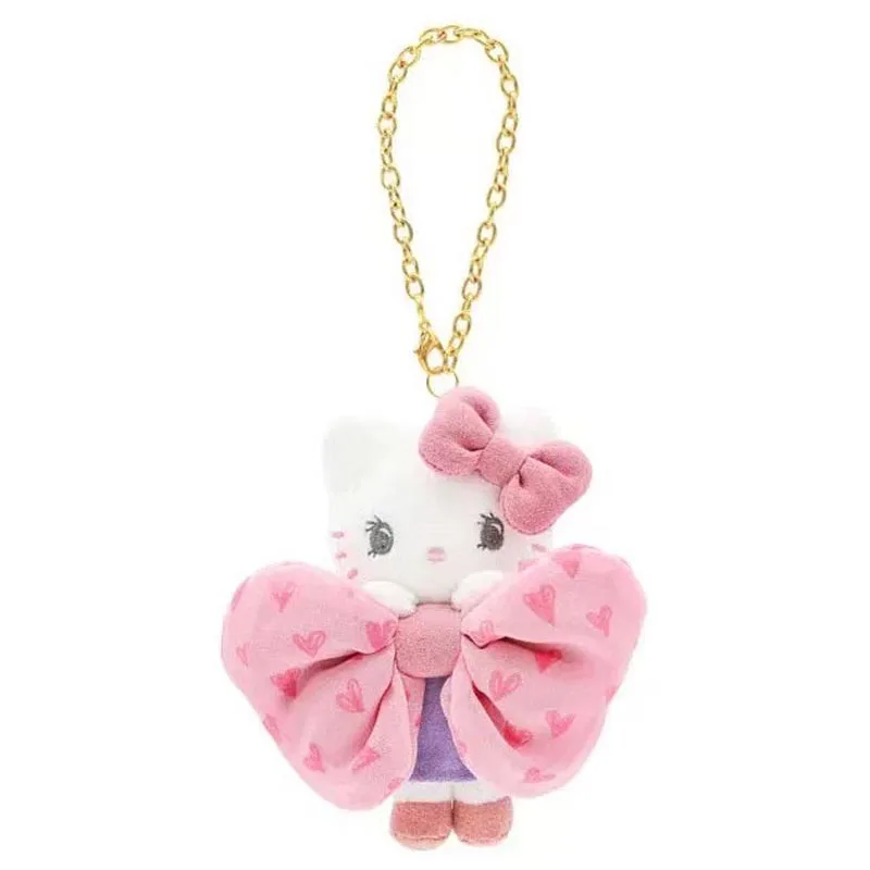 

12 см милый мультфильм Kawaii торт Hello Kitty с бантом плюшевая кукла брелок сумка кулон игрушка в подарок