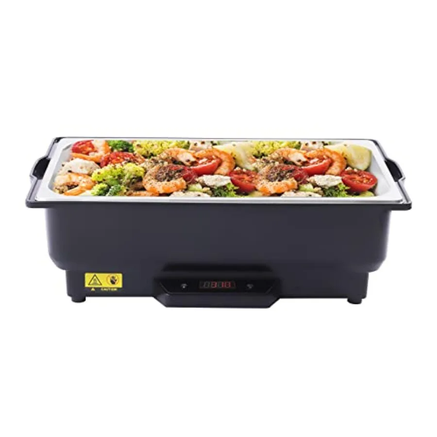 

9 QT Electric Chafing Dish Buffet Set Stainless Steel Chafing Dish for Buffet Catering Food Warmer with Adjustable Temperature