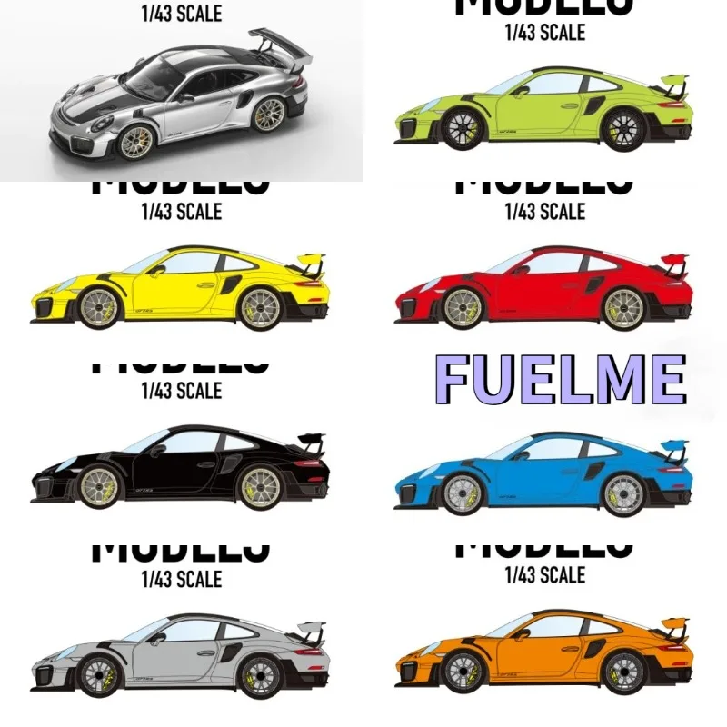 FUELME 1:43 Super Sports Car 991 GT2 RS High-End Static Resin Car Model - Adult Collection Display Item.