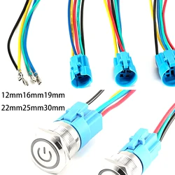 12mm 16mm 19mm 22mm cable socket for metal push button switch wiring 2-6 wires stable lamp light button