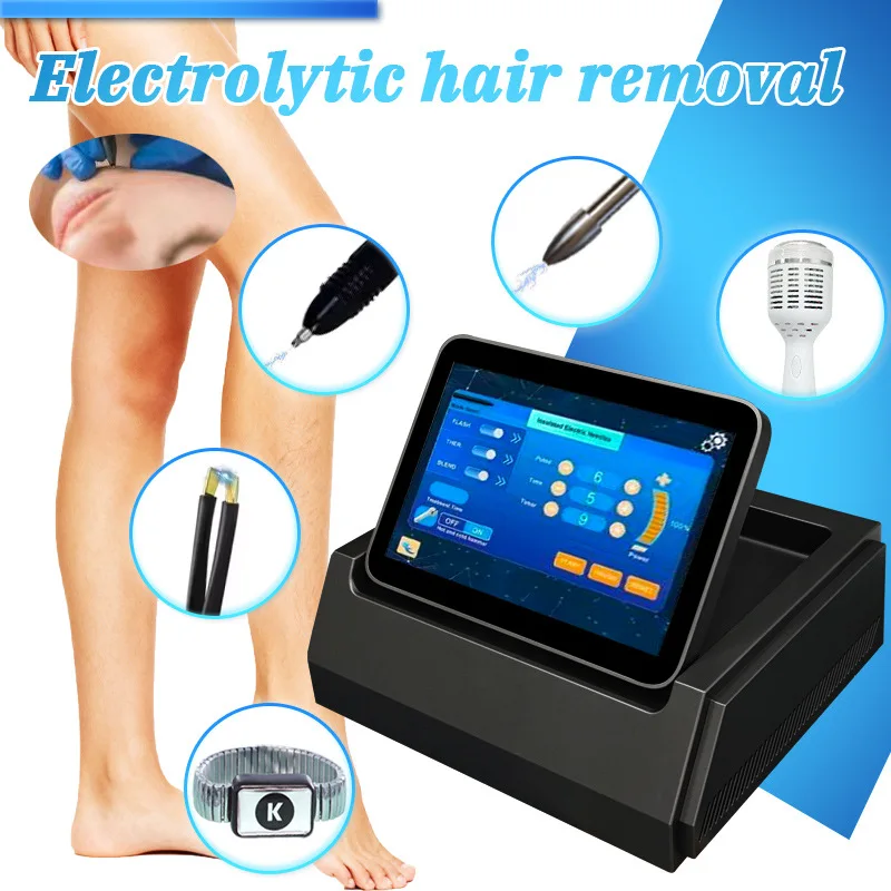 

Professional Thermal Electrolysis Hair Removal Machine, 4-in-1 Multifunctional Salon Epilator, Permanent Electrolysis Depilation