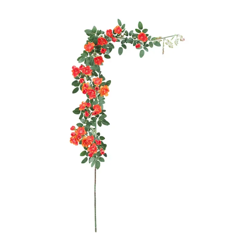 Props simulated flower silk flower rose vine Internet celebrity wedding outdoor fake flower wedding decoration