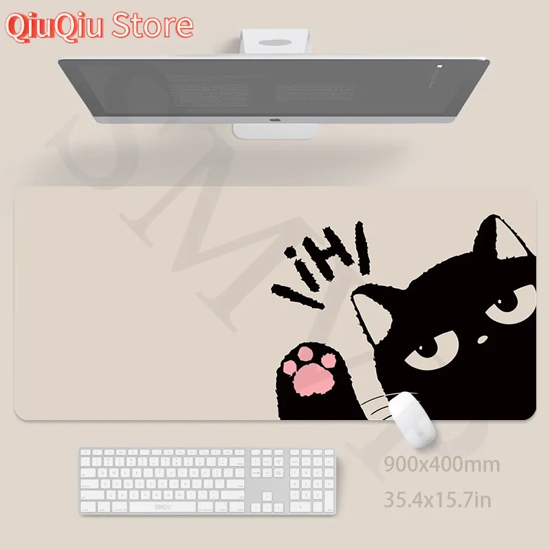 

Коврик для мыши Cat 40x90 см, милый настольный коврик, большой коврик для мыши Kawaii, коврик для мыши XXL, большой коврик для клавиатуры, настольный коврик для компьютерных мышей