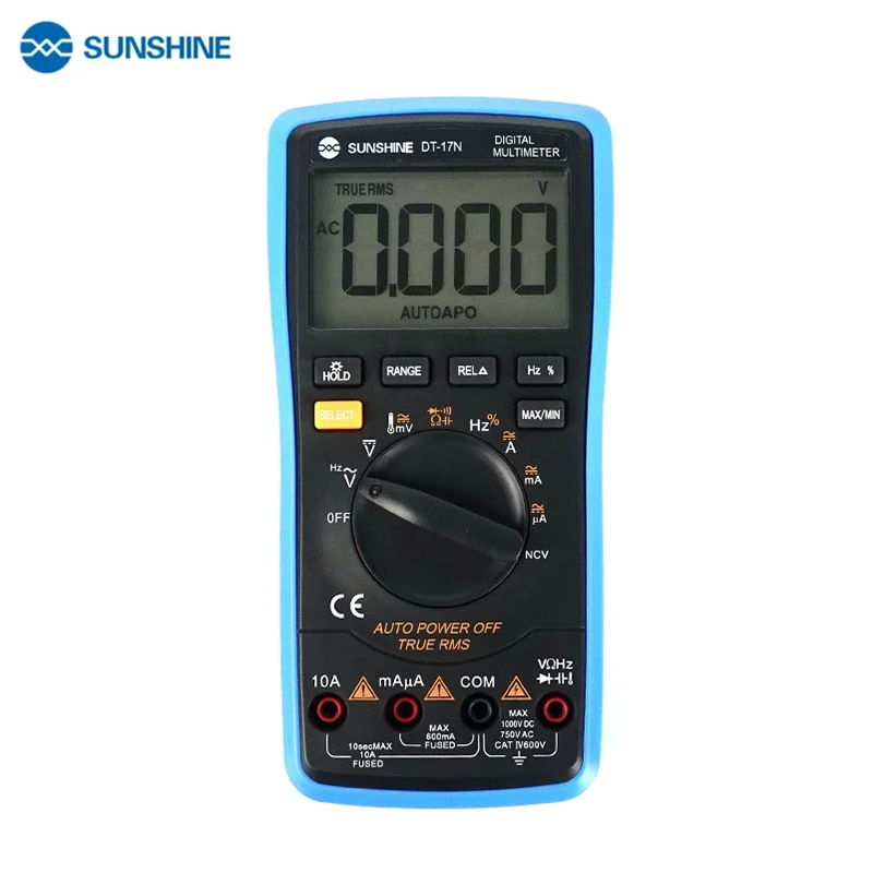 SUNSHINE DT-17N Auto Range LCD Display Multimeter Digital Multimeter Automatic Digital Instrument Tester for Repair Tool