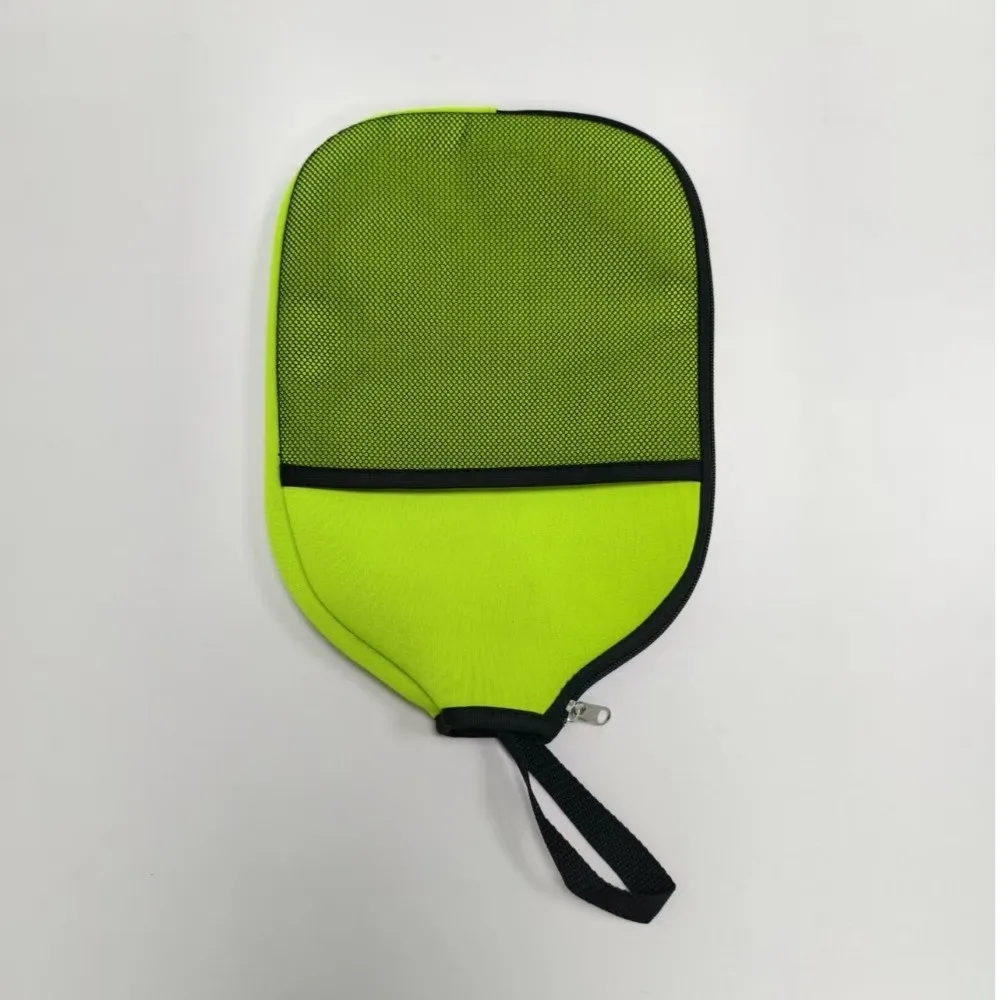 Zippered Pouch Pickleball Racket Cover Waterproof Design Mesh Pocket Pickleball Accessories Bag Wear Resistant