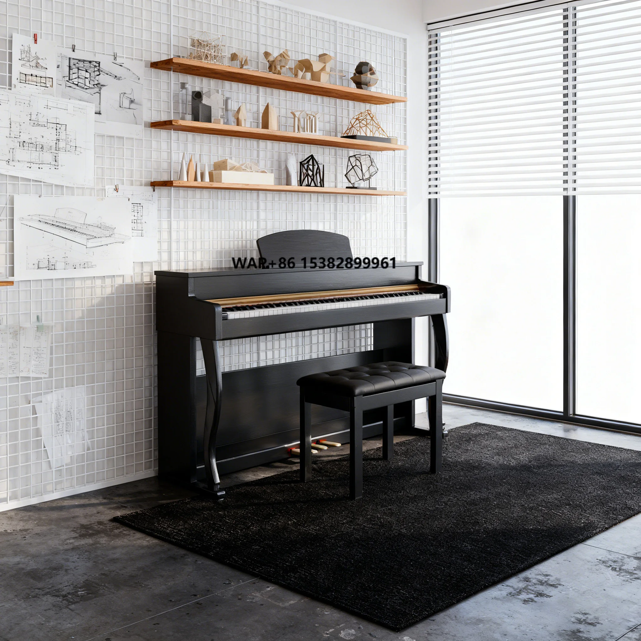 

KERID Professionnel Beginner Player Piano Keyboard 88 Key Weighted Digital Piano 88 Keys Electric Digital Piano