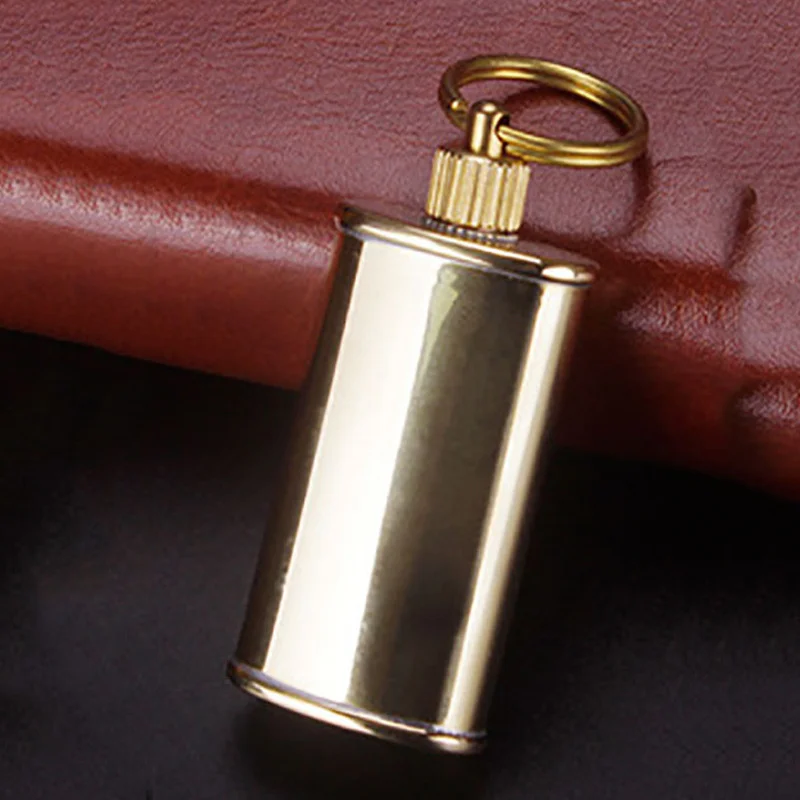 High Quality All copper Oil Storage Bottle For Zippo ZORRO Lighter Kerosene Gasoline Storage Tank Repair Accessory Man Gift