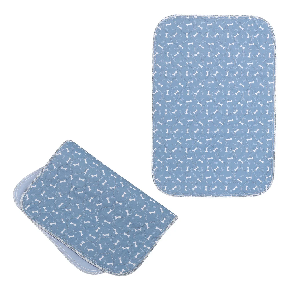 

2Pcs Reusable Pet Pee Pads Washable Dog Puppy Training Pads Absorbent Leakproof for Crate Travel Use Pet Pee Pad