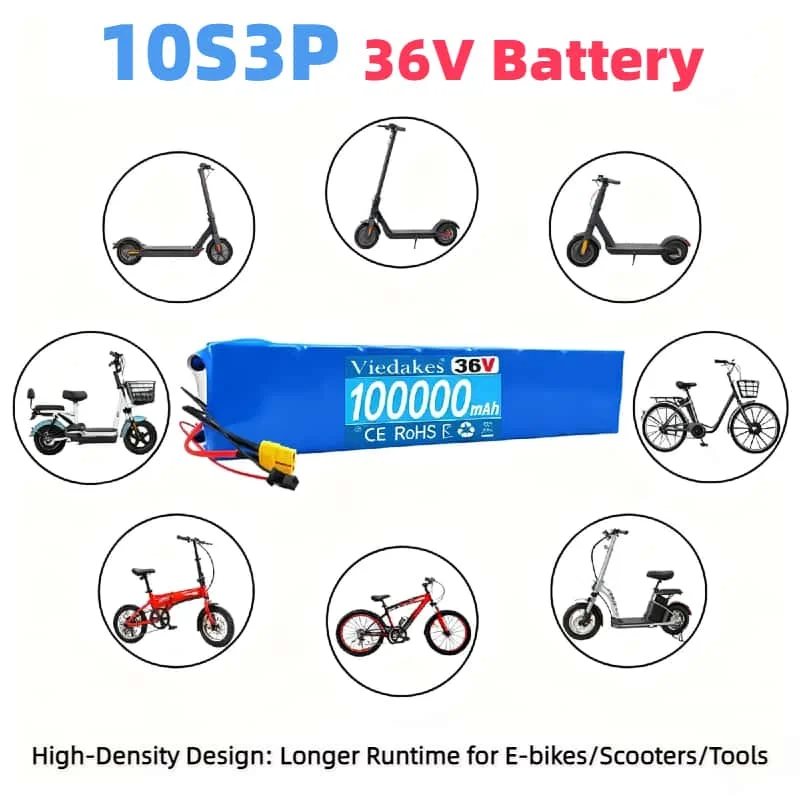 

10S3P Rechargeable Battery: 36V High Power Output for Tools/Electronics,Durable,Fast-Charging,Perfect for Workshop & Outdoor Use