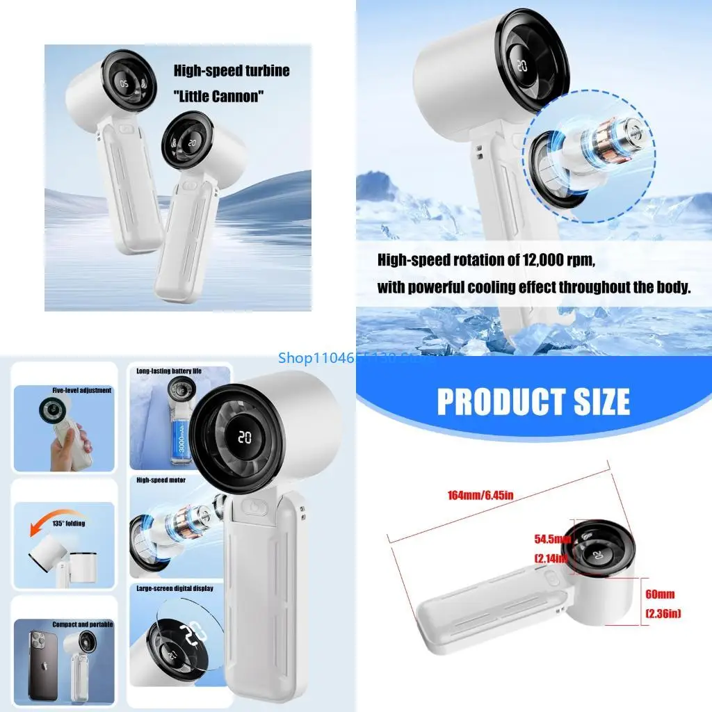 

Портативный ручной высокоскоростной охлаждающий вентилятор регулируемый вентилятор мини -охлаждающий вентилятор