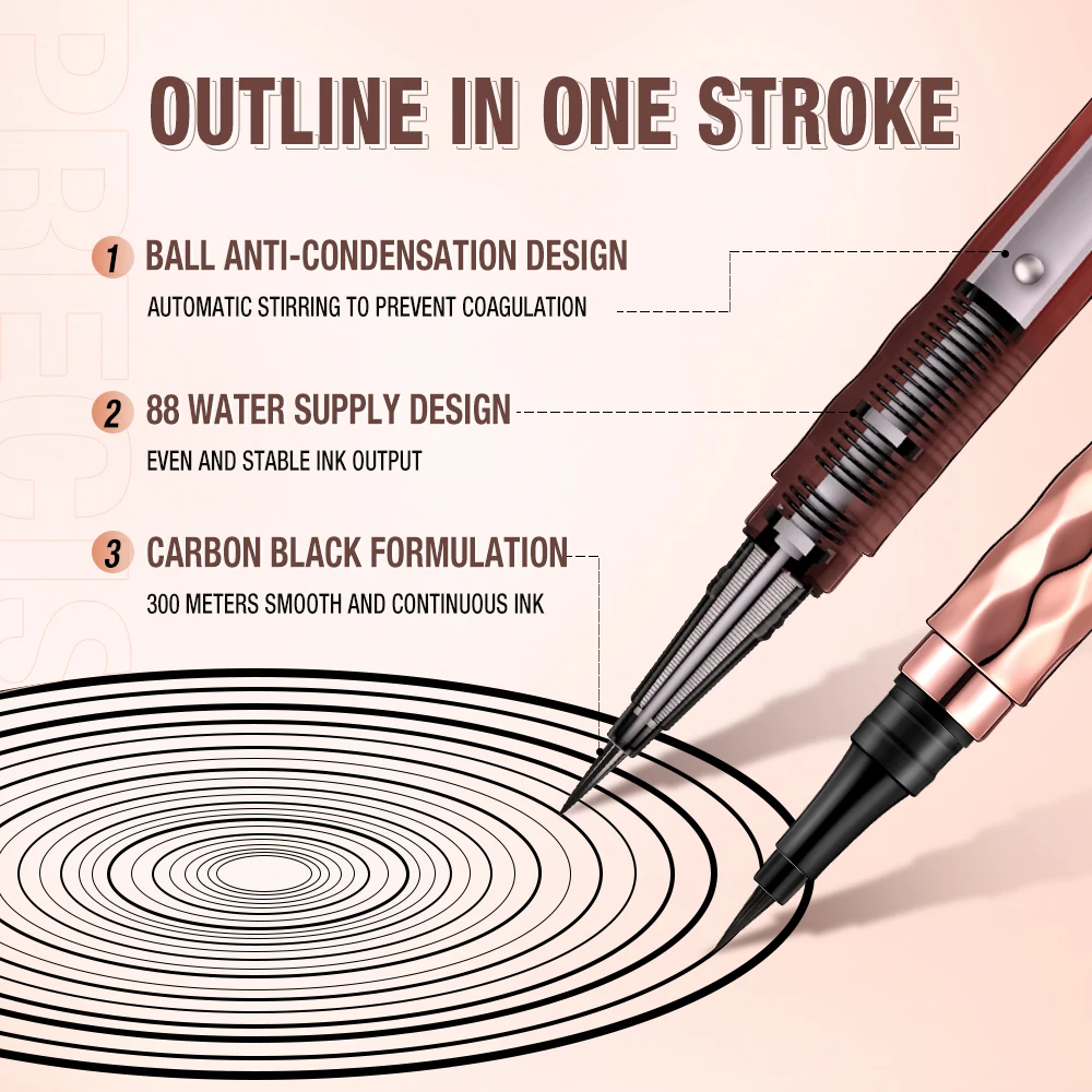 O.TWO.O Rímel Delineador Preto Líquido À Prova D 'Água Fibra de Seda Curling Volume Cílios Grosso Alongamento Conjunto de Maquiagem para os Olhos de Longa Duração