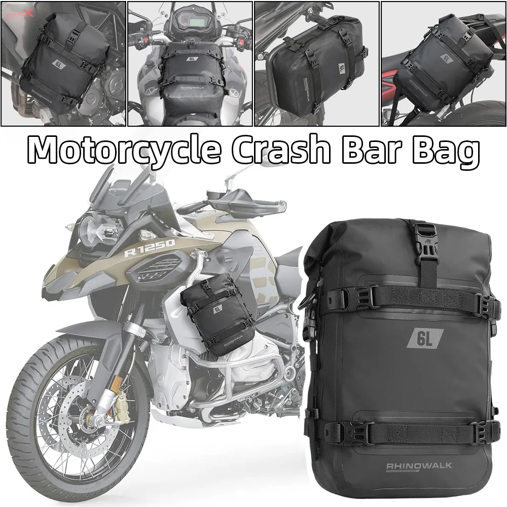 

Waterproof Motorcycle Frame Crash Bar Bag 6L Bumper Repair Tool Placement Bag For BMW R1200GS For Honda NC750X For Suzuki DL1000