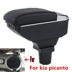 For kia picanto Armrest Box For kia picanto Car Armrest Center console central Store content Storage box with USB interface