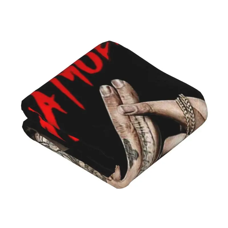 Custom Ultra-Soft Fleece Anuel AA Real Hasta La Muerte Throw Blanket Warm Flannel Blankets for Bed Car Sofa Quilt