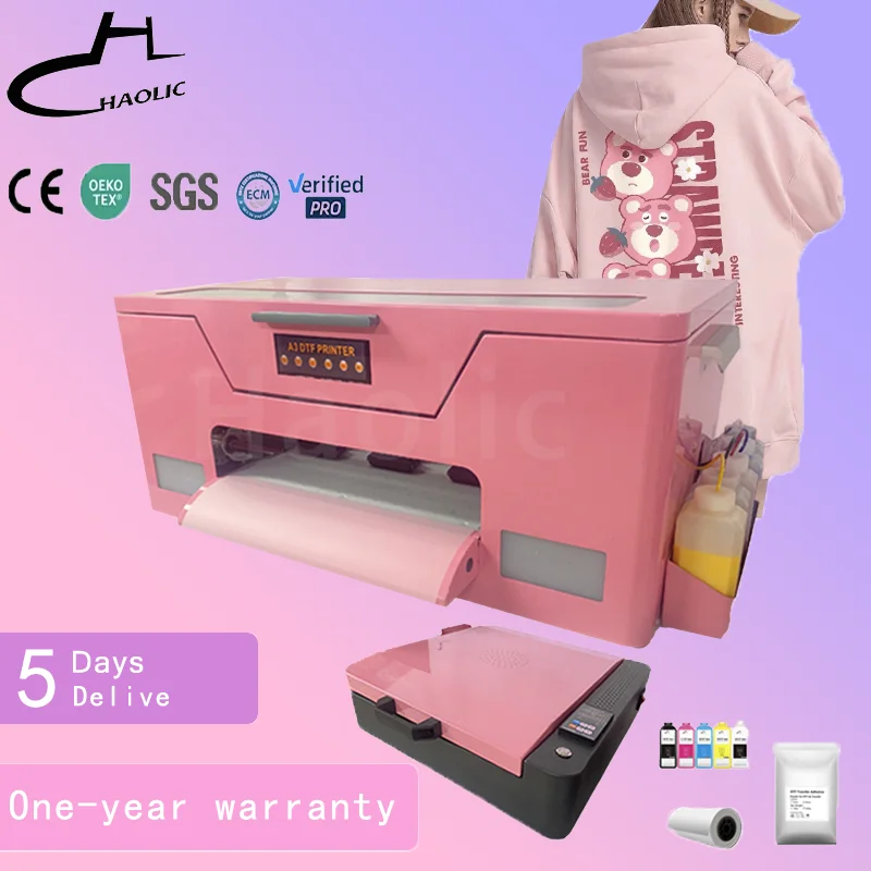 A3 DTF Printer XP600  13Inch Clothes Printing Machine for T-shirt Small Business Ideas Dtf Printer