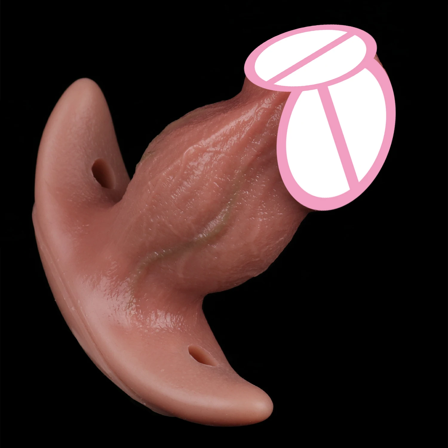 FAAK силиконовый страпон для рта, реалистичный пенис, вибратор с беспроводным управлением, носимый анальный расширитель, БДСМ, секс-игрушки для взрослых