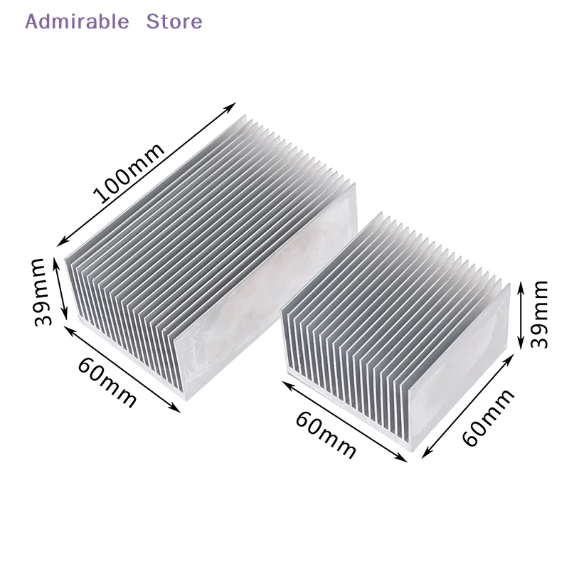 [W]Aluminum Alloy Heatsink 60*60/100*60mm Cooling Pad LED IC Chip Cooler Radiator