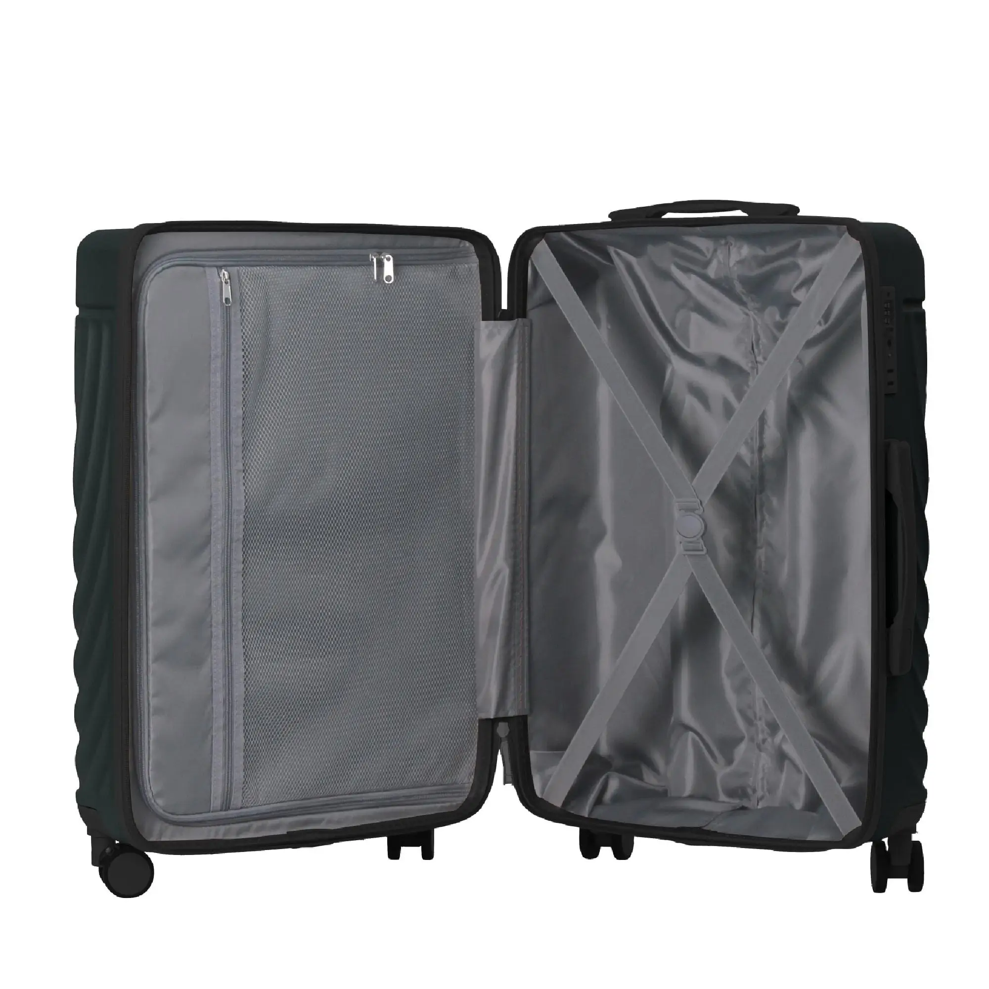 Set di valigie da 3 pezzi con guscio rigido in ABS 20 24 28 pollici Ruote girevoli con serratura TSA leggere Valigie multicolori per viaggi d'affari in famiglia