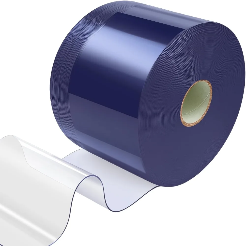 

plastic door curtain 150 ft x 8 inch walk in cooler freezer curtains smooth waterproof clear pvc strip curtain for garage wareh