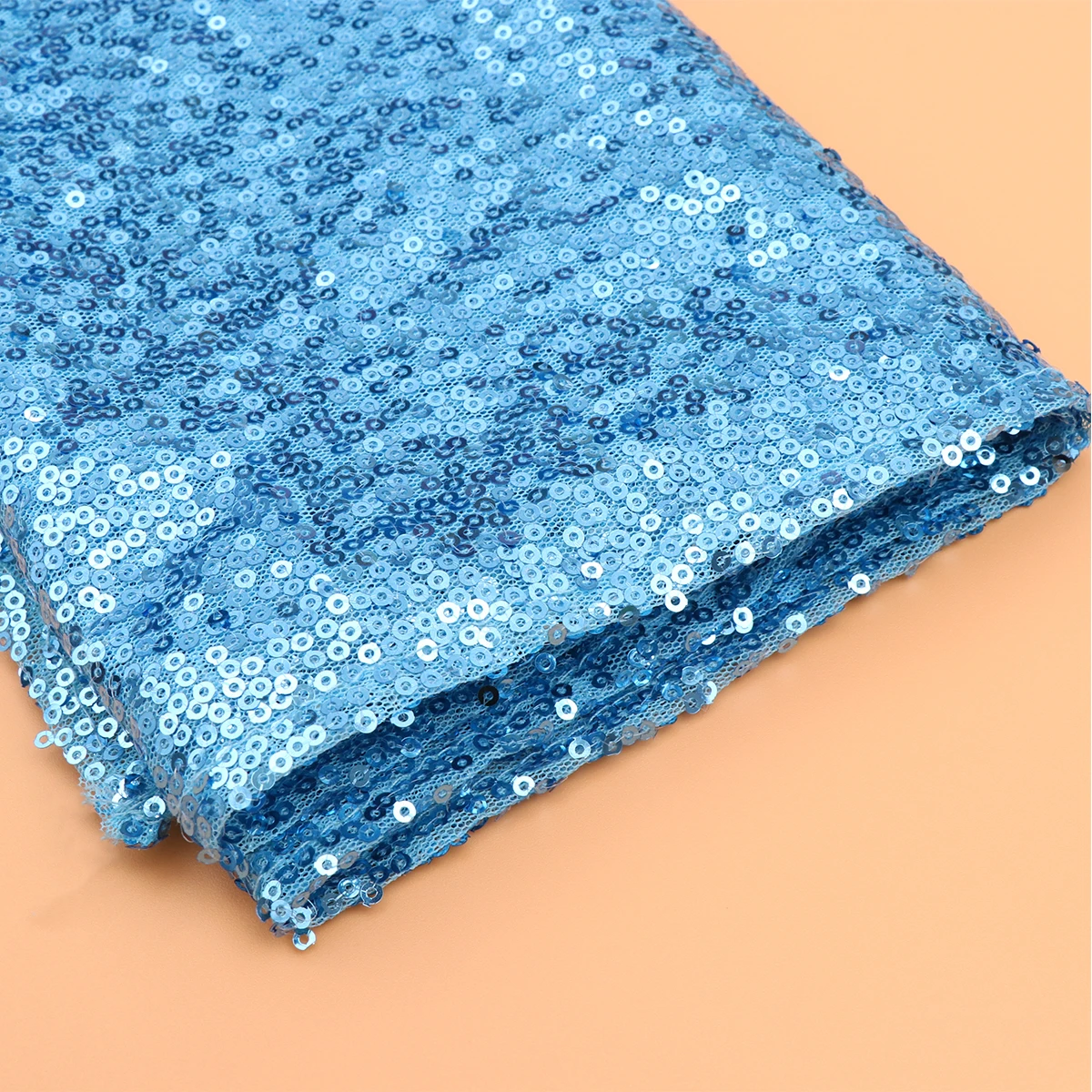 

Sequin Table Runner Sky Blue Elegant Tablecloth Wedding Party Decoration Stain Scratch Protection Home Banquet