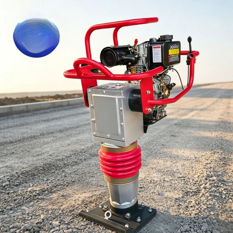 Professional 75KG Jumping Jack Compactor 6.5HP Engine Road Construction High Efficiency Low Vibration Vibratory Rammer