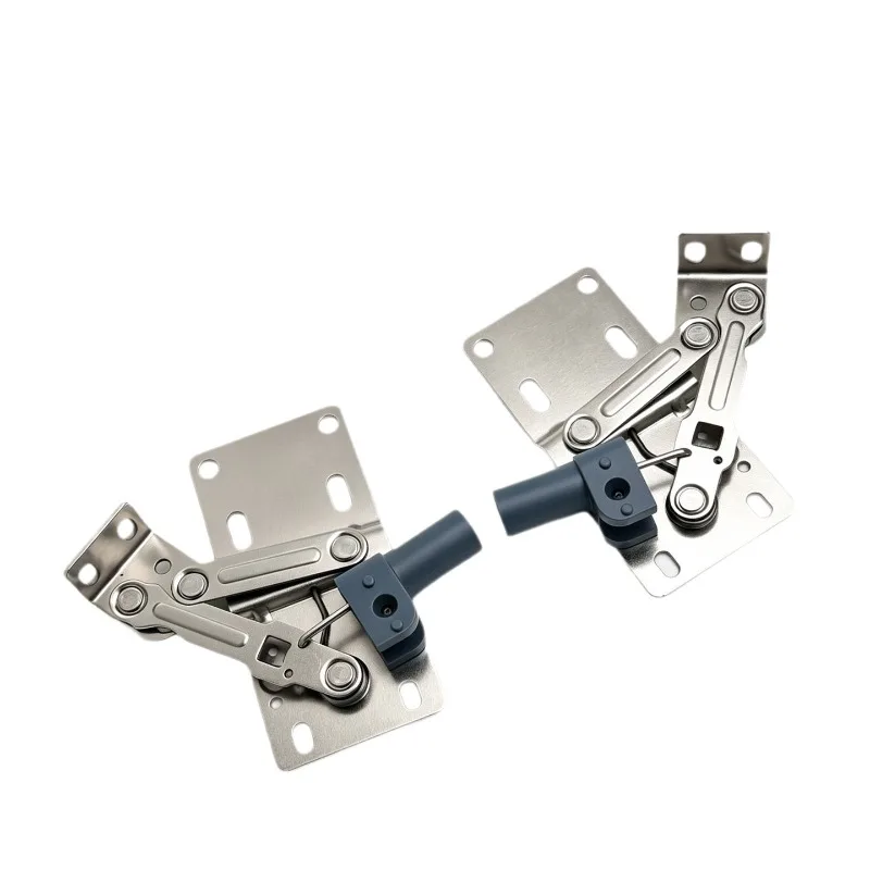 Box tipping bucket cabinet, 45 degree down turn door damping spring hinge hardware accessories