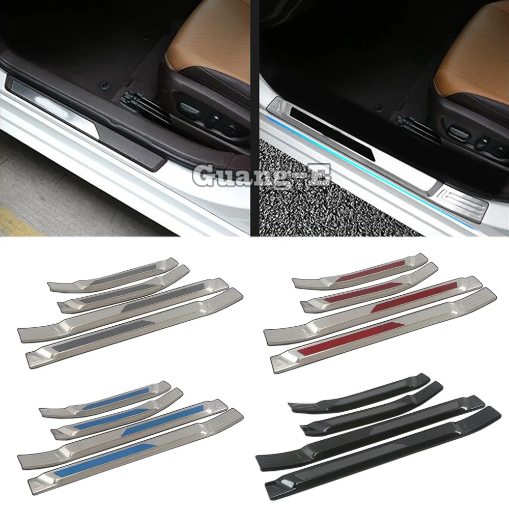 

External Threshold Door Sill Scuff Plate Cover Pedal Frame for Lexus ES ES200 ES250 ES300 ES350 2018 2019 2020 2021 2022 2023