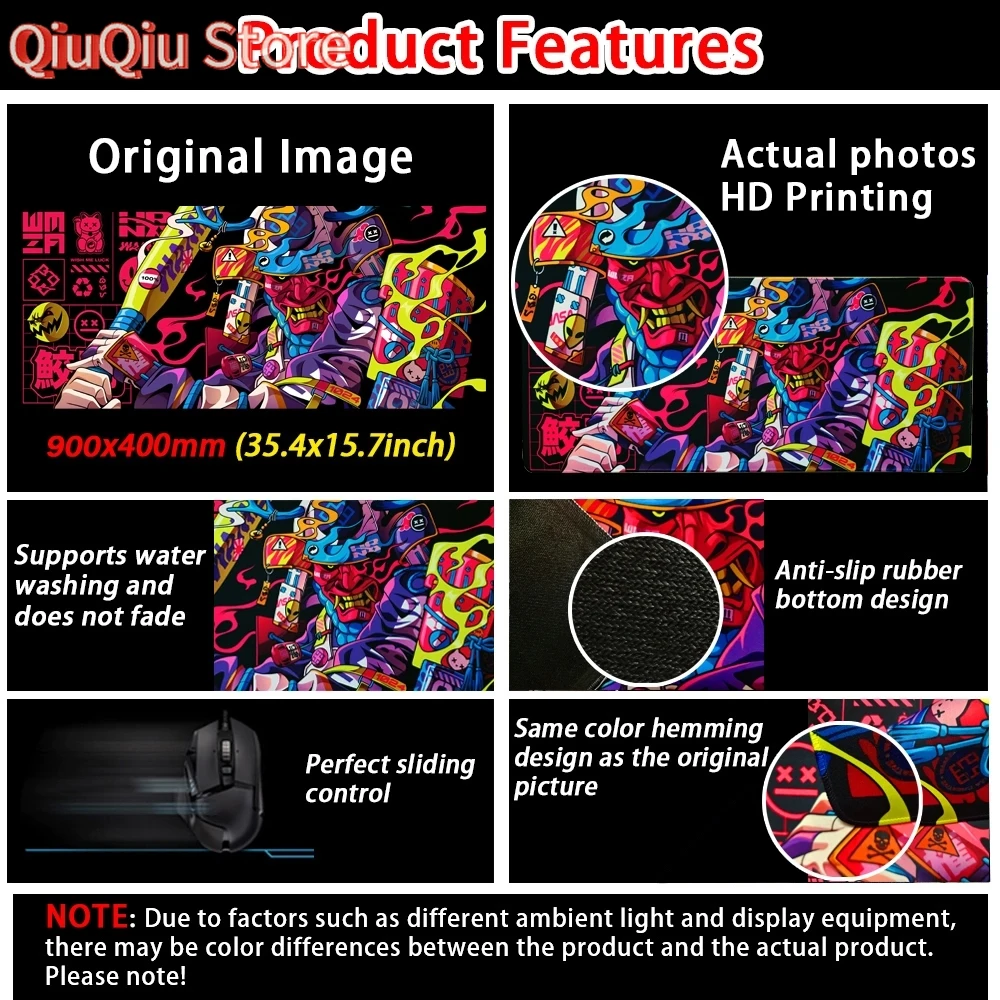 Mouse Pad Kawaii Pokemon Desk Mat Waterproof Anti-Slip Personalized Mousepad Large Mouse Mat Extended Mouse pad Gaming Desk