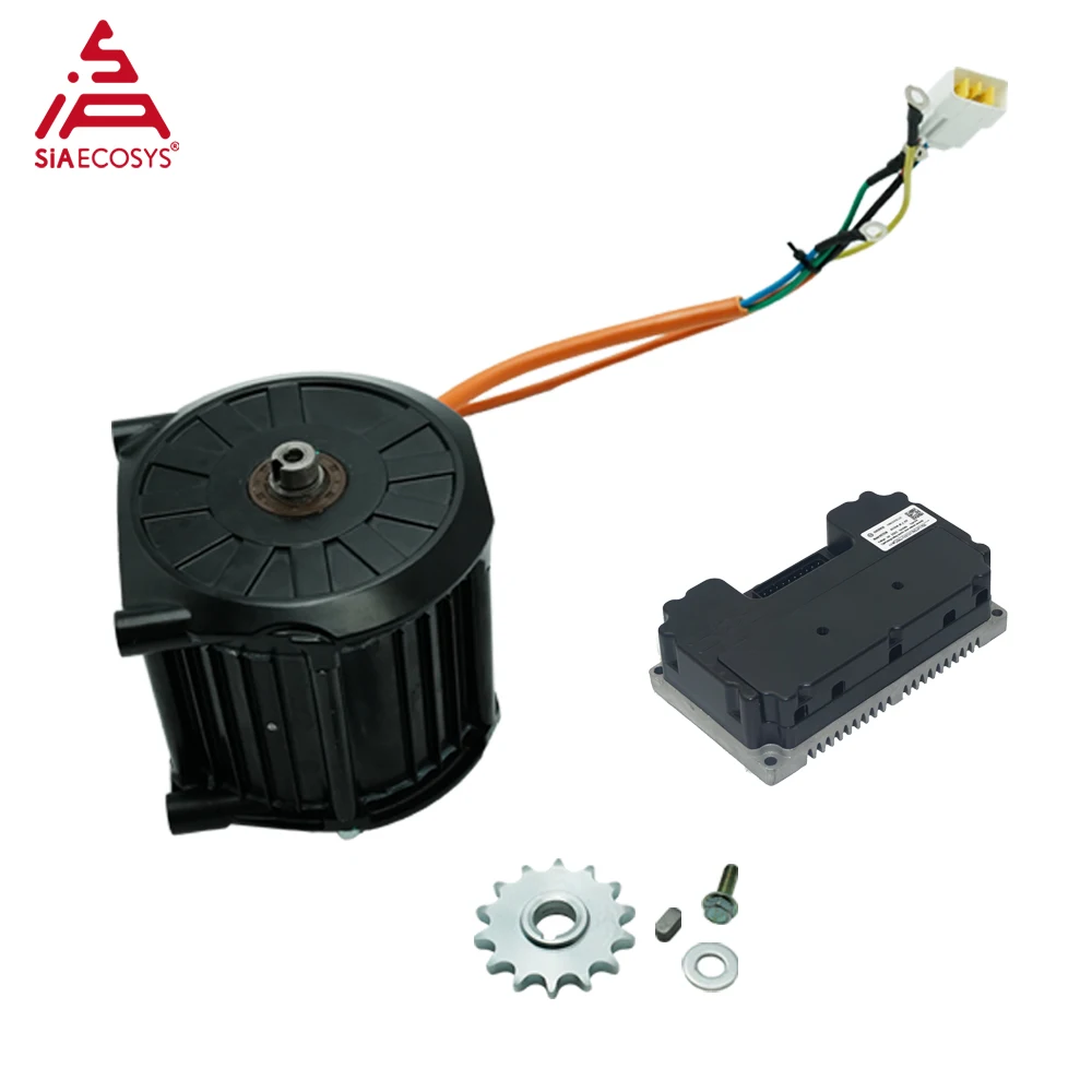 

QS MOTOR D120C-45 Высокоэффективный PMSM 72 В 1500 Вт Двигатель среднего привода с синусоидальным контроллером двигателя ND72240 Версия энкодера