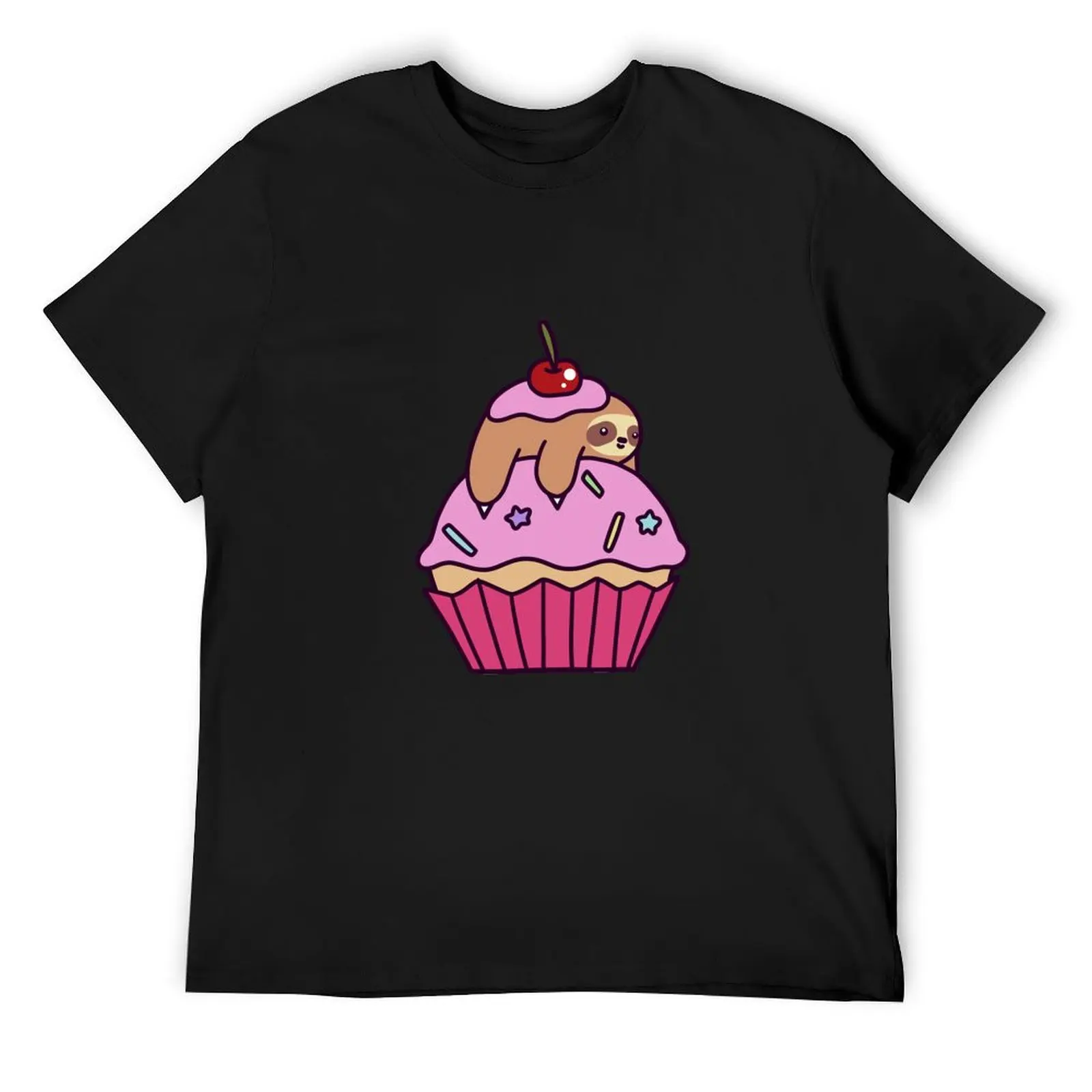 

Cupcake Sloth T-Shirt cotton man t-shirts valentines boutique clothes man t shirt fruit of the loom mens t shirts