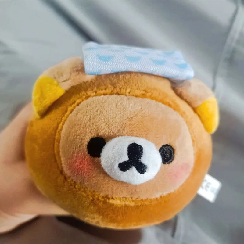 

Kawaii Rilakkuma Mantou Roasted Bear Pendant Keyring Ornament For Kids Girls Boys Cute Cartoon Accessory For Backpack Or Gift