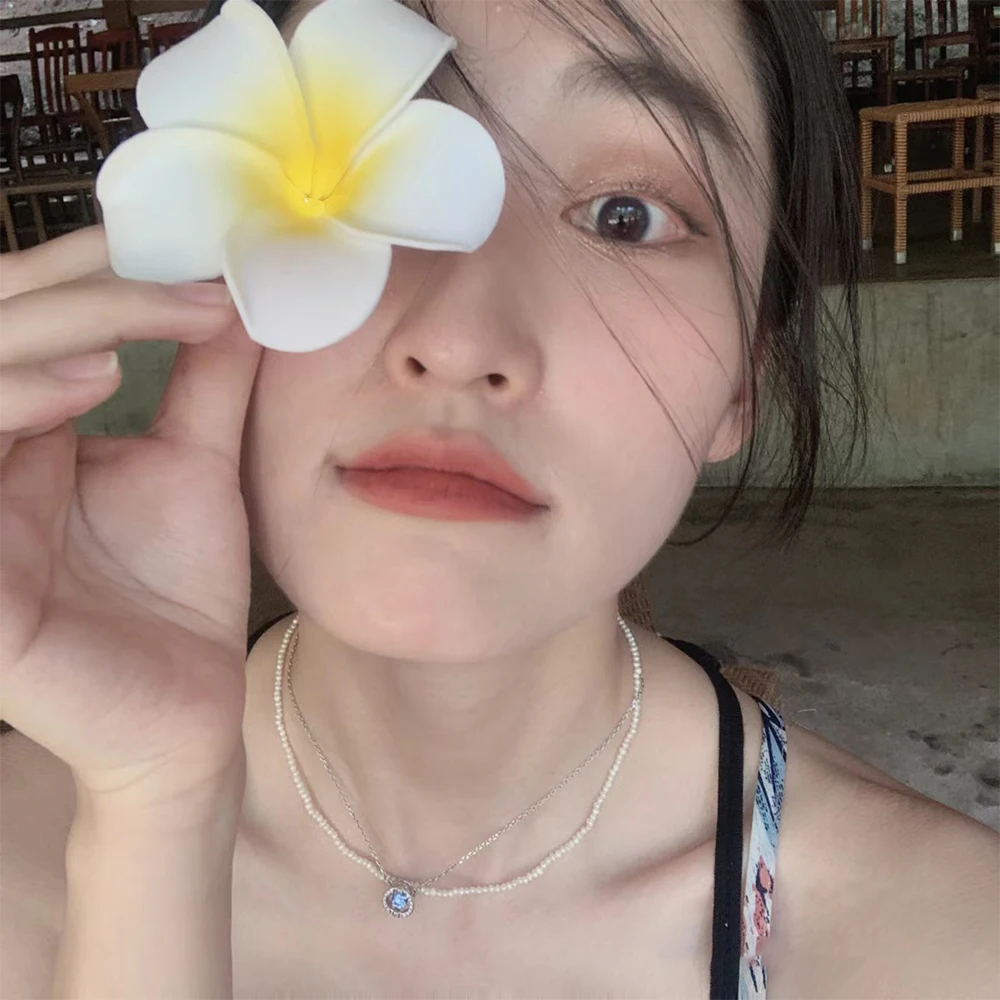 

2/12pcs Summer Vivid Plumeria Flower Hair Clips Egg Flower Barrettes Hawaii Style Girl Vacation Seaside Hairpin Fashion Headwear