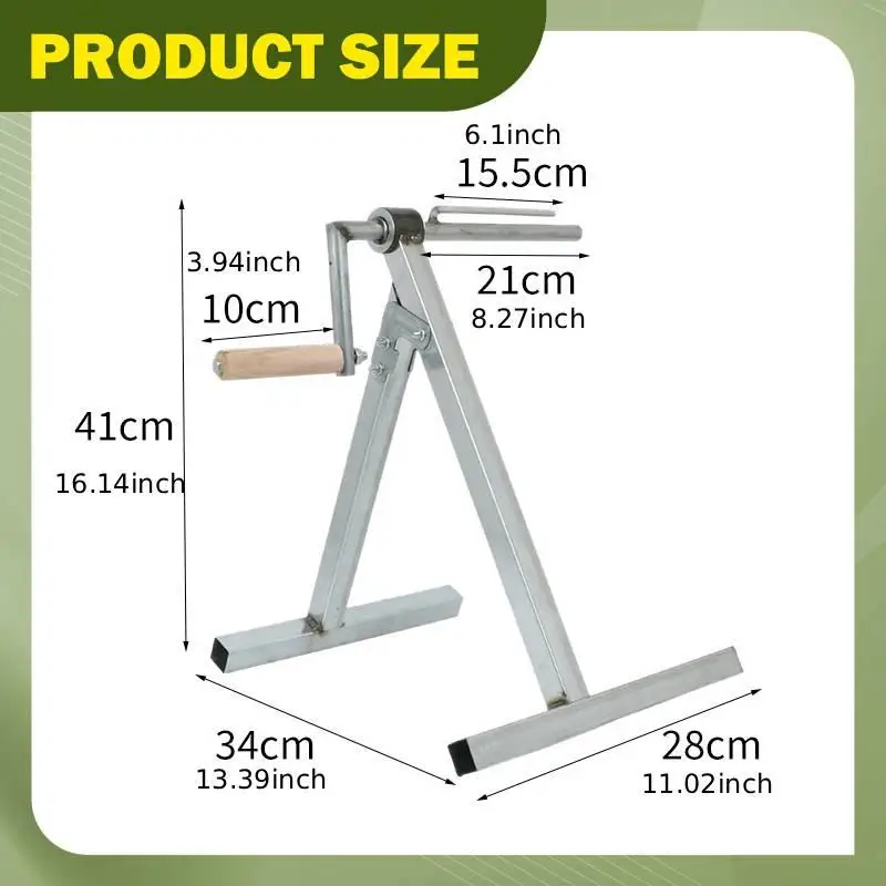 Convenient Hand Crank Hose Reel Cart Foldable Hose Winder for Home Gardening Plant Watering and Outdoor Maintenance