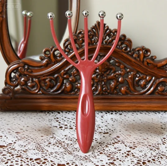 Neck Comb Relax SPA Hair Care Five-claw Magnetic Bead Handheld Head Scalp Massager For Scratching Head Relief Pressure