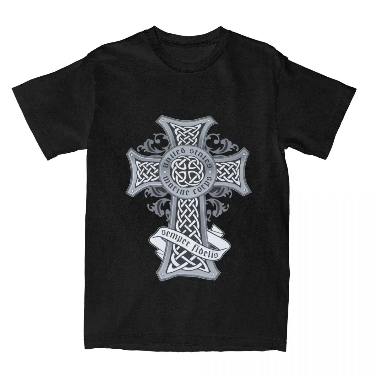 Oversized T Shirt Geometric Cross Cotton T-Shirts Retro Hippie Tshirt for Men Summer Awesome Pattern Short Sleeve Tees