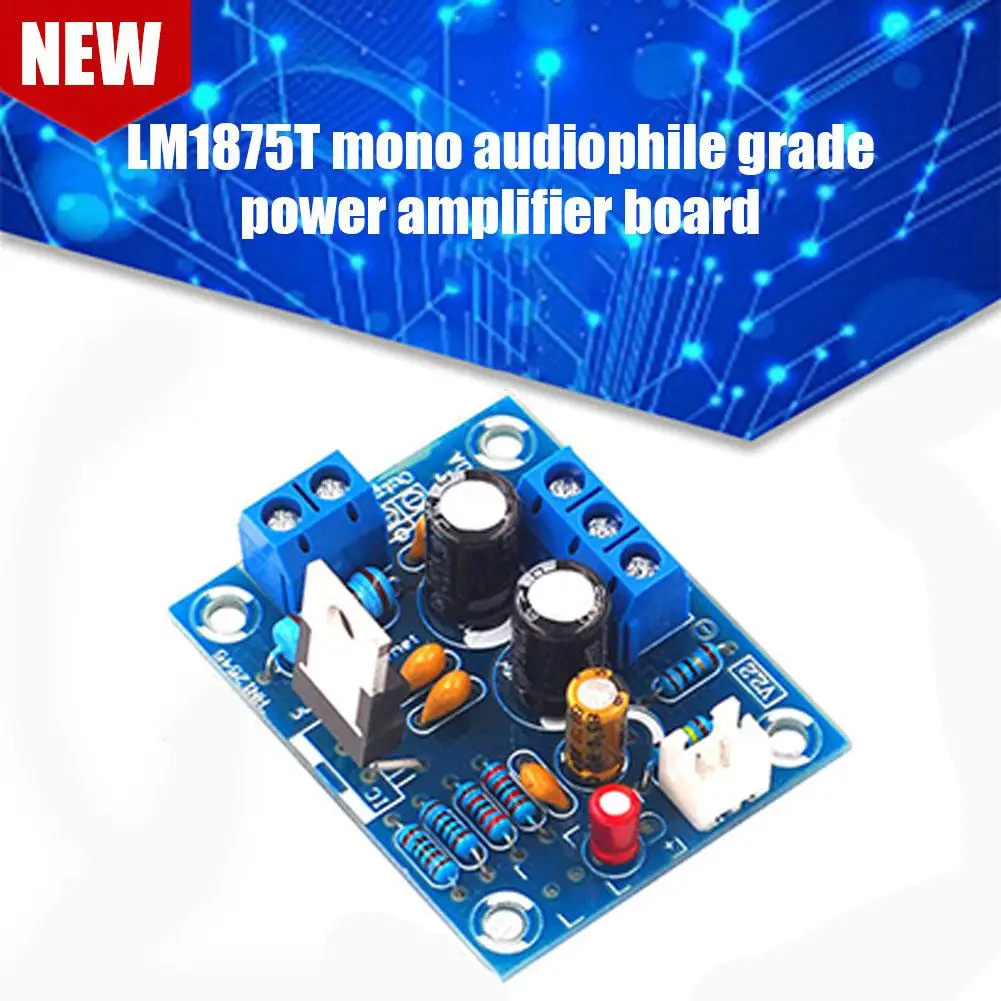 Mono Amplifier Board LM1875T Mono Enthusiast Power DIY Power Amplifier Pcb Kit Board Amplifier Making Speaker B8G5