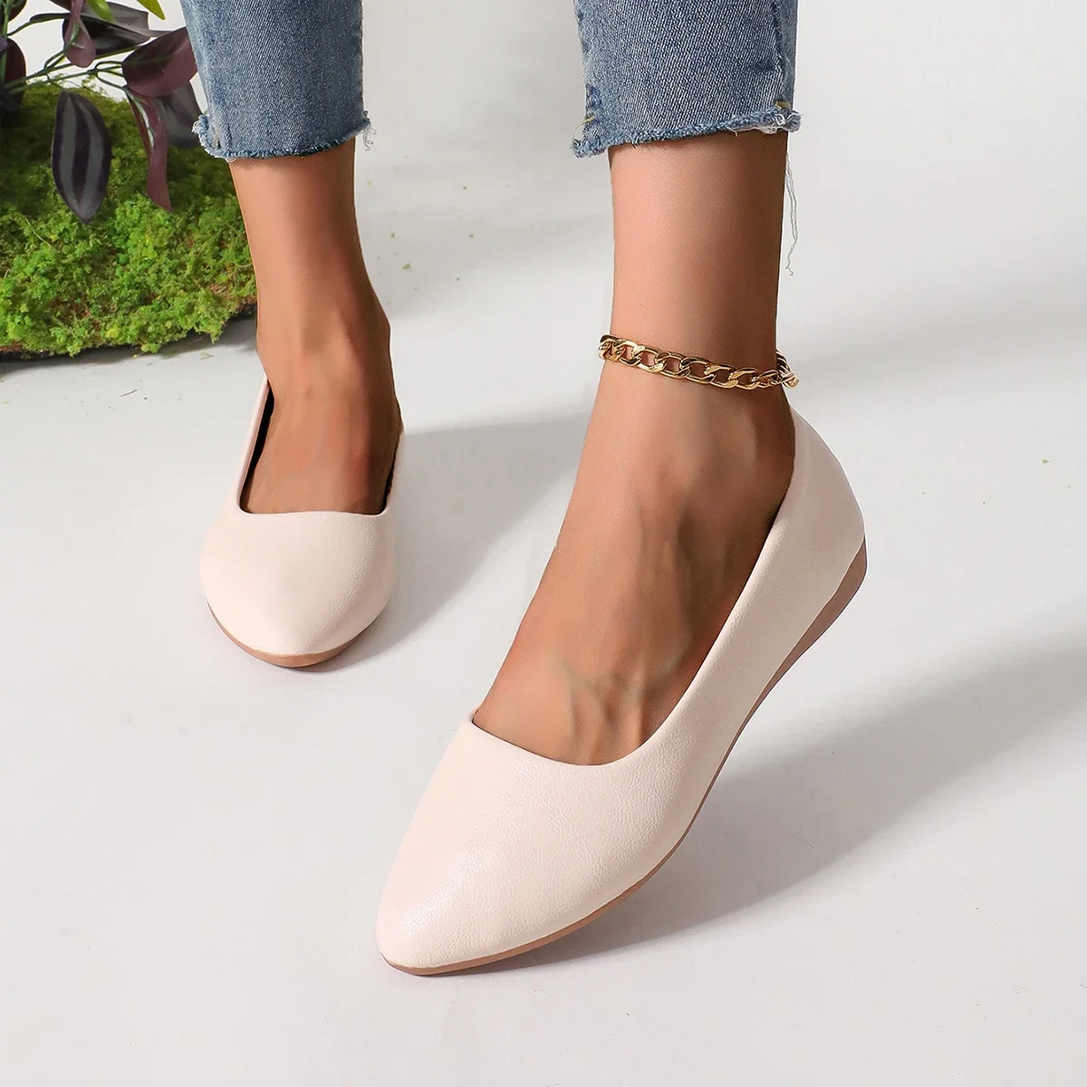 2024 New Solid Flats Shoes Women New Slip on Casual Flat Loafers Shoes for Women Comfortable Flats Shoes Women Zapatos De Mujer