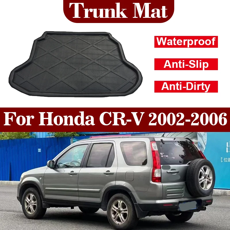 

For Honda CR-V CRV 2002 2003-2006 Car Trunk Mats Rear Trunk Boot Liner Mat Cargo Carpets Pad Waterproof Anti-Slip Anti-Dirty