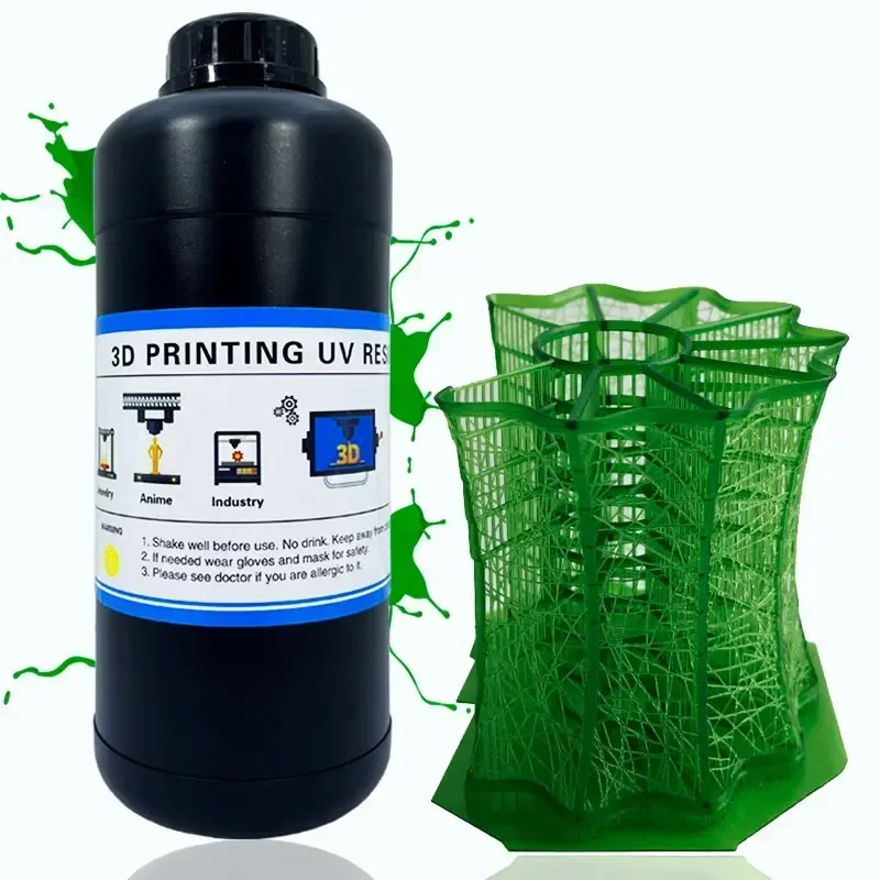 Liquid Photopolymer Dark Green Castable Jewelry 3D  Resinss for DLP LCD 3D Printer Resinss