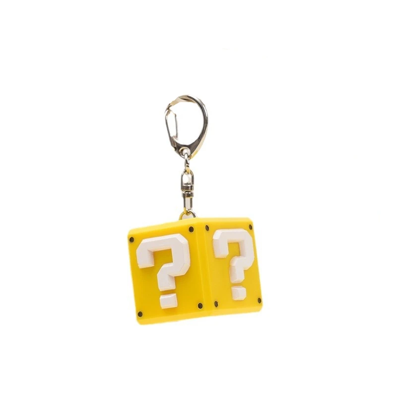 Super Mario Phonation Key Ring Pendant stress relief toy trinket box key chain sound gold coin sound Key Chain Fashion Gifts new