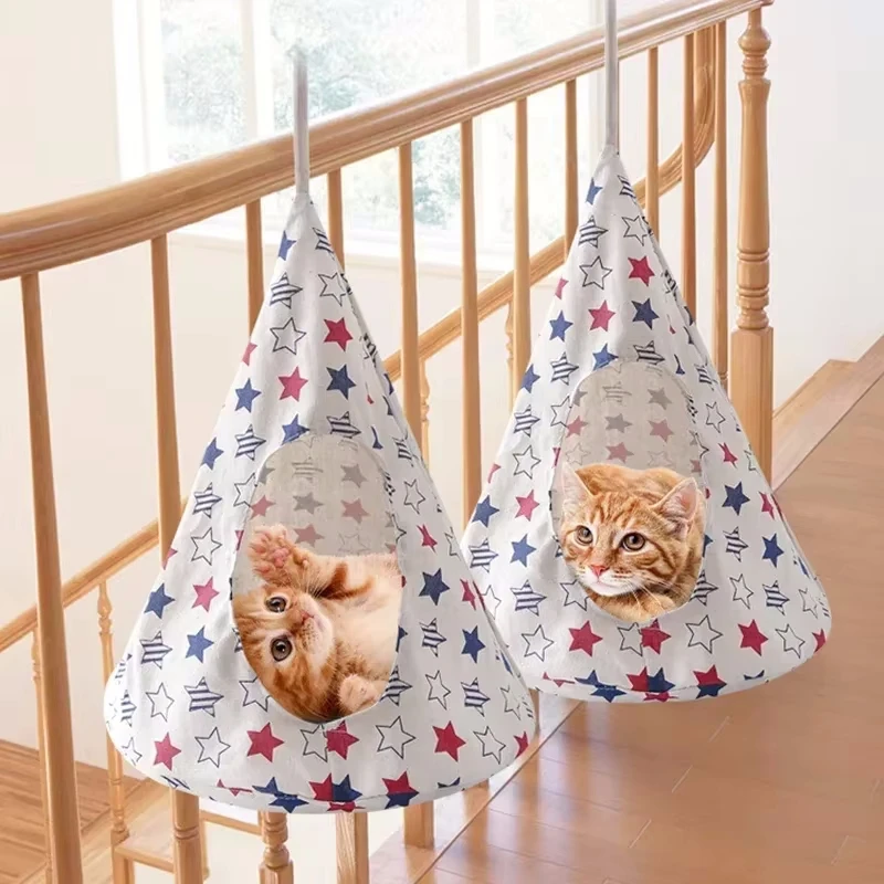 Hammock Cat Bed House Hammock Cat Window Cushion Basket Nesk Playing Cave Bed Hammock For Cat Kitten Accessories Pets Products