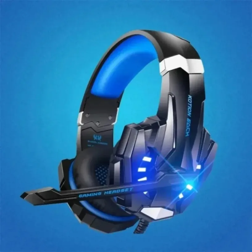 3D Surround Gaming Headset RGB LED Light For PS5 PS4 PC Xbox Wired Headphones 40mm Driver Noise Cancelling Mic Esports Earphones