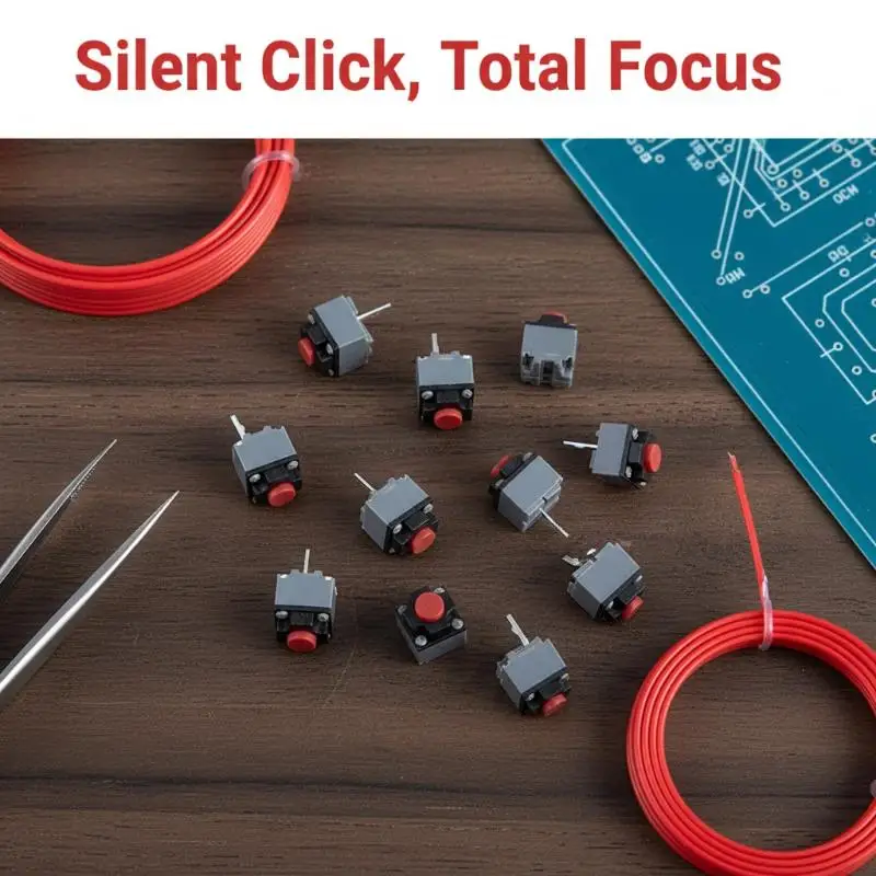 

10 шт. бесшумных кнопок Kailh 6*6*7.3, микропереключатели для беспроводных мышей