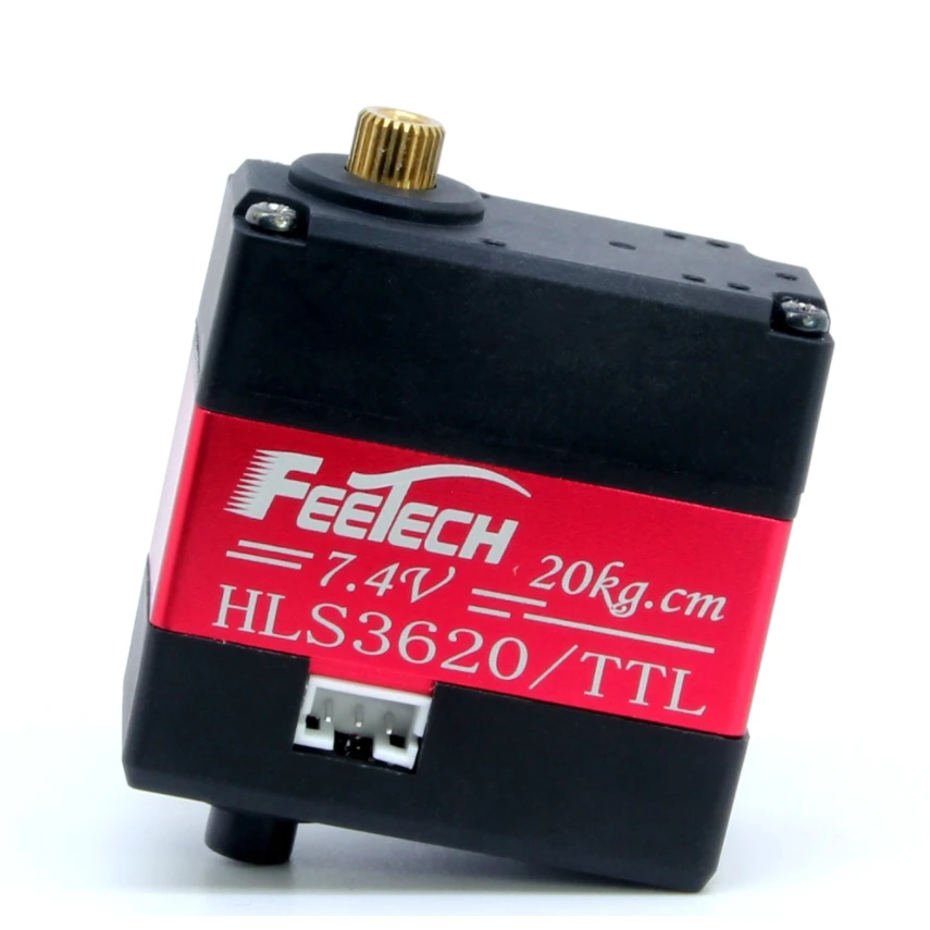 HLS3620 Controllo della posizione della corrente di velocità 8,4 V 25,5 kg TTL Coreless Doppio albero Servo Robot Giunto Attuatore Plastica"